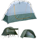 iClimb Ultralight 4 Season Solo Tent Waterproof with Snow Skirt Rainfly Ground/Off The Ground Tent for Backpacking Camping Hiking Trekking Mountaineering