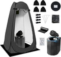 Camping Toilet Kit with Pop Up Privacy Tent X Large Portable Folding Toilet Potty for Adults Outdoor Camp Shower TentsChanging Room with Carry Bag