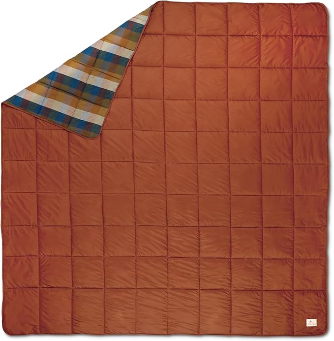 Kelty Wayback Biggie Blanket Oversized Camping Blanket Fits Queen Sized Bed Organic Cotton Flannel Machine Washable