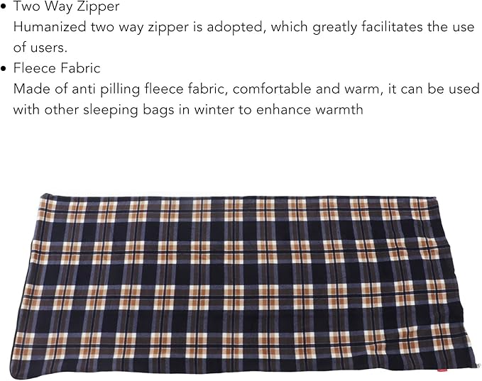Fleece Sleeping Bag Portable Travel Warm Sleeping Bag Sleeping Bag Liner Ultralight Travel Sleeping Bag for Adults Outdoor Camping Hiking Climbing