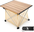 Portable Camping Table Folding Beach Table Ultralight Aluminum Camp Table with Storage Bag for Beach Hiking Backpacking Fishing Picnic Small Size