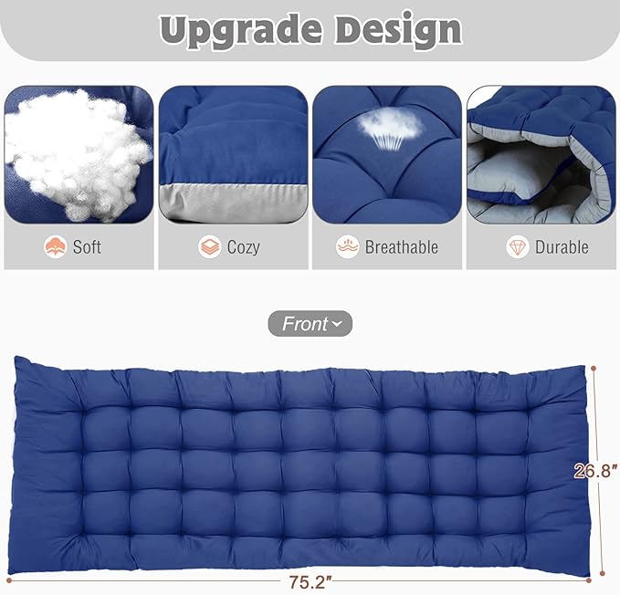 ABORON 5 Positions Camping Cots for AdultsOutdoor Folding Sleeping Cot/MatFolding Chaise Lounge Chair with PillowPortable Reclining Chair for Beach Lawn Camping PoolSunbathing Chairs