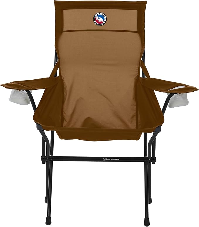 Big Agnes Big Six Armchair - Deluxe Comfort with Built-in Cup Holders | Tall Back Wide Seat | Packable &amp Quick Setup | Lightweight Backpacking &amp Camping Chair