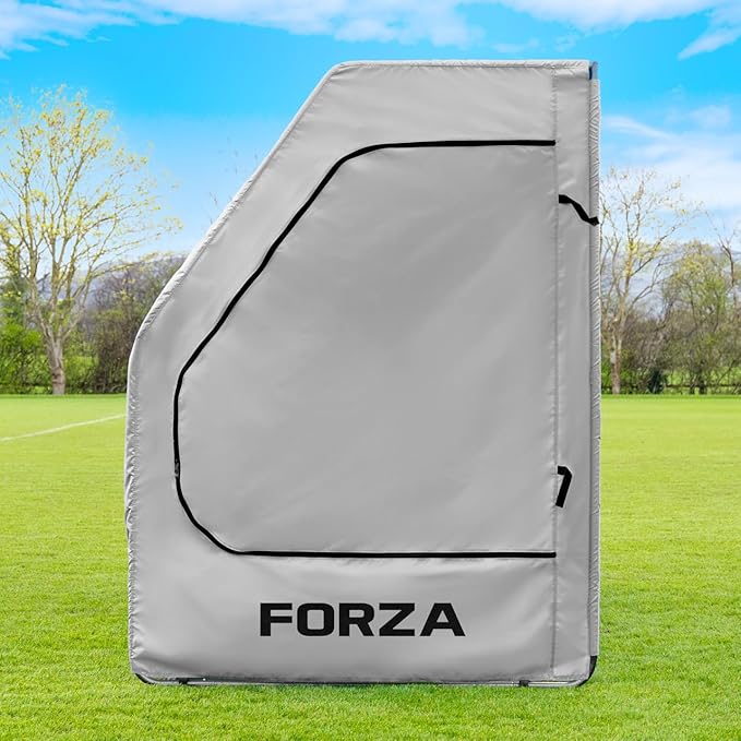 FORZA Portable Team Shelter | Durable Steel Frame Shelter for Sports Teams – Optional Benches &amp Multiple Colors (Grey Shelter Only)