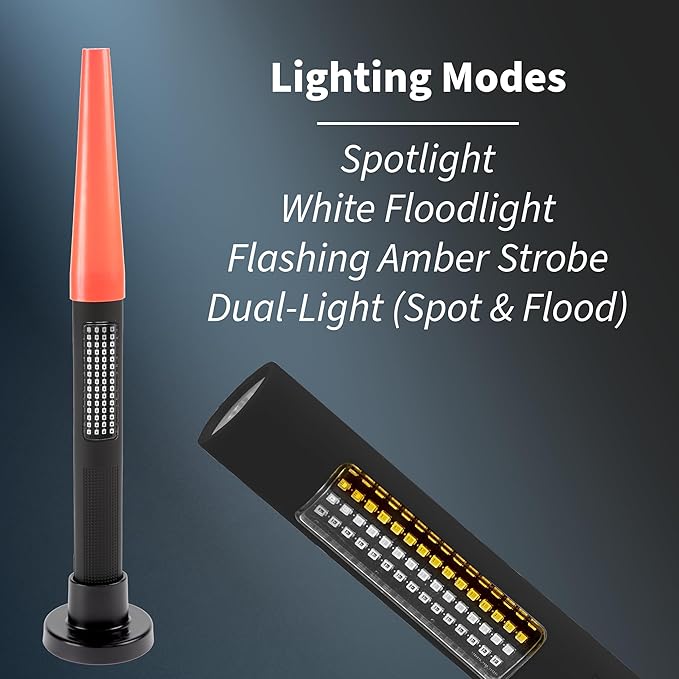Nightstick NSP-1174-K01 LED Safety Light &amp Flashlight Combo Kit - White &amp Amber Floodlight