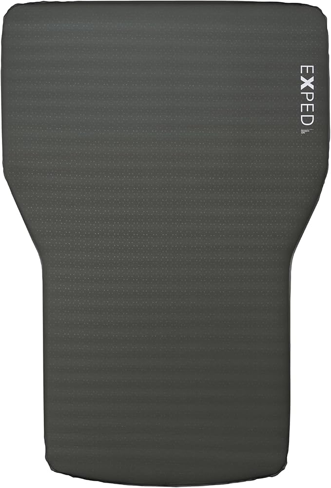 Exped MegaMat Auto - Self Inflating Soft Car Sleeping Mat 4” Foam Pad Wheel Cutouts Pump Included