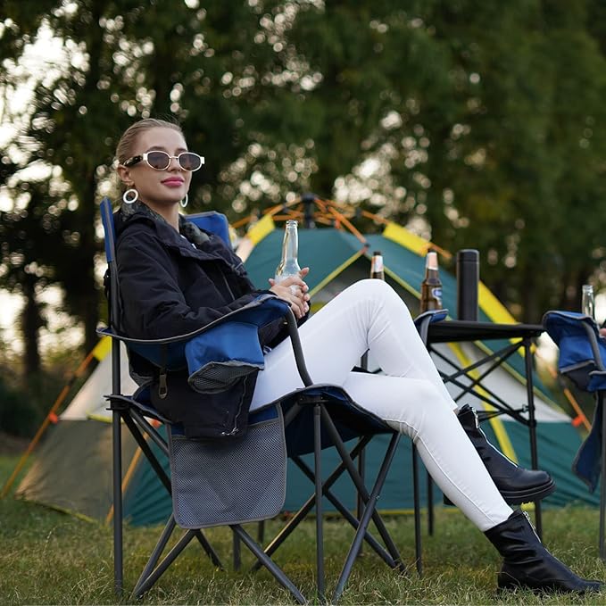 SUNNYFEEL Aluminum Folding Table for Camping Lightweight Roll Up Top Portable Camp Tables with Carry Bag for Outdoor Picnic (Square Gray)