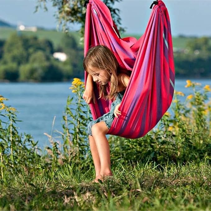 Portable Travel Hammock for Outdoor &amp Indoor Use Strong and Sturdy Hanging Swing Bed Comfortable Garden Chair Lightweight and Easy to Move Ideal for Relaxing Reading and Lounging