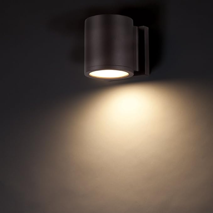 WAC Lighting WS-W2605-WT LED Outdoor Wall Light Fixture Dark Sky Friendly Single Light 3000K in Graphite Finish  White