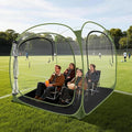 ARCTICSEA Thickened PVC Sports Tent - All-Weather Shelter Pod for 2-6 Person Pop-Up Shelter Instant Setup Removable Top &amp Sealed Floor for Outdoor Events Soccer Rugby