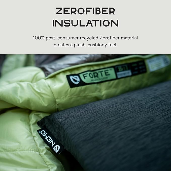 Nemo Equipment Fillo Elite Wide Ultralight Backpacking Pillow - Black Pearl/Citron - One Size