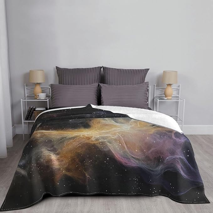 Interstellar dust Soft Fleece Blanket 60 * 50 inch Soft Sofa Blanket Suitable for Sofa Camping Travel Night Cover Blanket