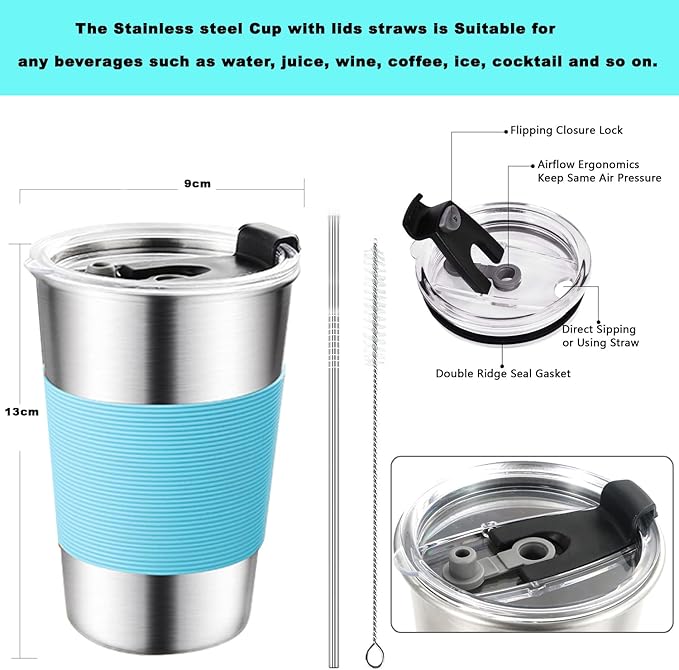 Camping Mess Kit Camping Dishes Set Stainless Steel Tableware Mess Kit Includes Plate Bowl Cup Spoon Fork Knife in Mesh Bags for Camping Backpacking &amp Hiking for 2 Person