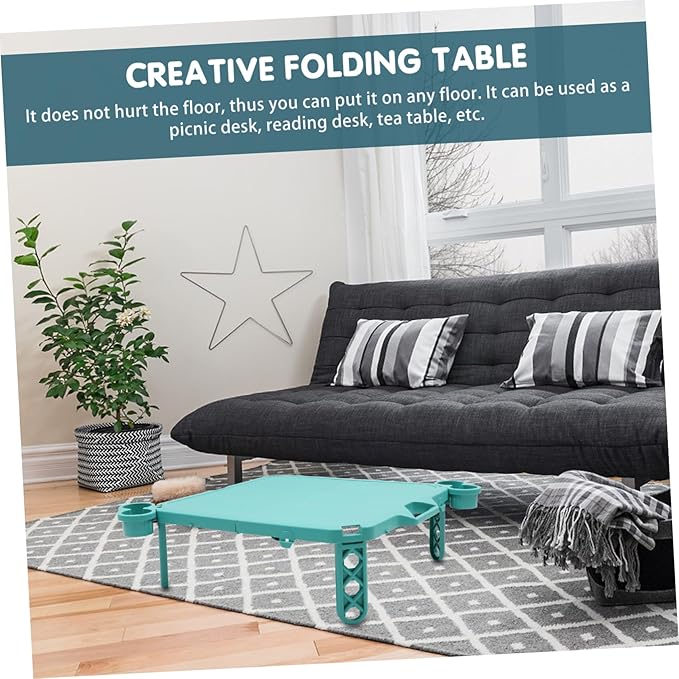 1pc Lightweight Folding Camping Table Portable Picnic Desk for Outdoor Activities and Easy to Store for Bbqs Beach Parties and Travel