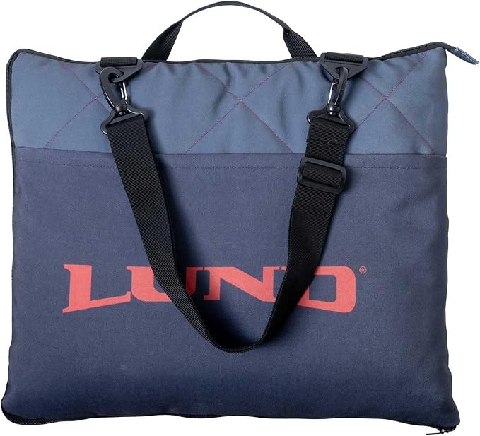 Lund Logo Travel Blanket w/Water Resistant Fabric - Blue &amp Red LUN-63005