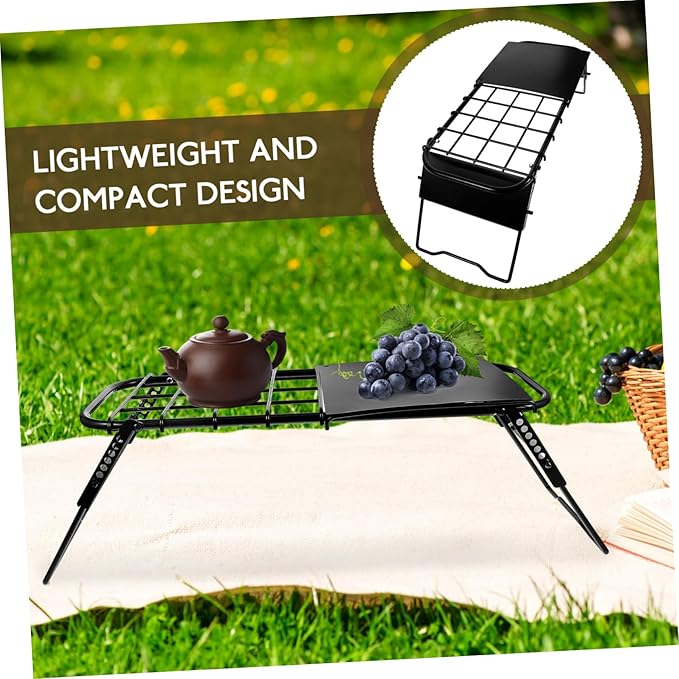 VICASKY Telescopic Folding Table Adjustable Height for Camping BBQ Picnic Portable Outdoor Table