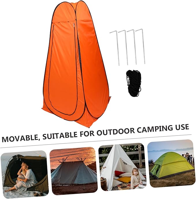 POPETPOP 1Pc Movable Camping Tent Automatic Pop Up Changing Tent for Outdoor Use Portable and Design Premium Durable Material Multi Purpose for Fishing Changing Clothes
