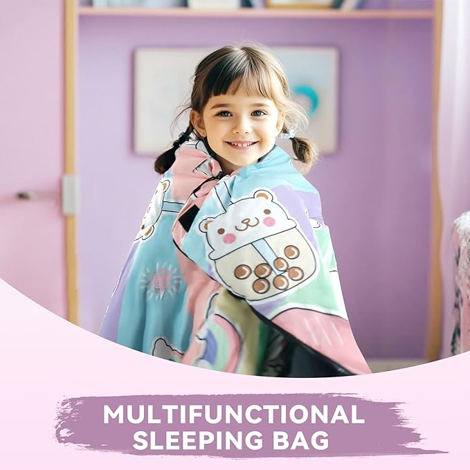 Kids Sleeping Bag for Camping - Lightweight 3 Season Backpacking Sleeping Bag Compact Child Sleeping Bag for Girls and Boys Waterproof Youth Sleeping Bag for Outdoor by Croosseoutdoors