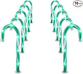 GAGALIFE Candy Cane Lights - 10 Pack Candy Cane Pathway Lights 10 Christmas Candy Cane Lights Green Outdoor Candy Cane Christmas Decor for Walkway Driveway Sidewalk Stake Lights Markers