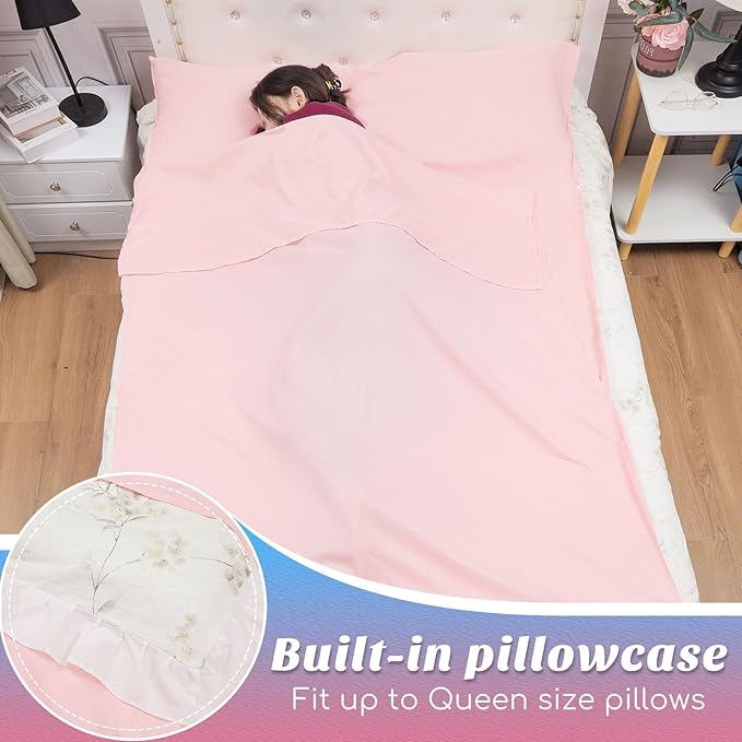Irenare Self Tan Sleep Sack Reusable Body Self Tanners Lightweight Breathable Tanning Sleeping Sac for Bed Travel Sleeping Bag