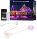 150FT RGB+IC LED Permanent Outdoor Lights: Eave Lights with Smart APP &amp Remote Control 72 Scene Modes Waterproof IP65 for Holiday Christmas Decorations