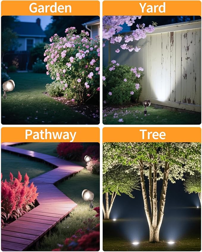Cheopha PAR36 LED Landscape Bulb 12V Low Voltage Landscape Spotlight 10W Equivalent 35W 50W 60W Halogen IP67 Waterproof for Outdoor Well Light RV Off-Road Vehicle Tractor 5000K Cool White Pack of 1