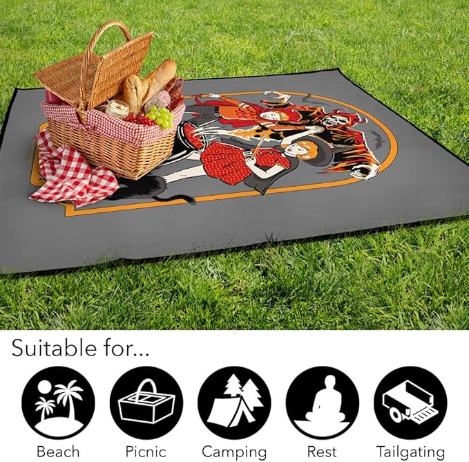 LOGOVISION Steven Rhodes Curses &amp Spells for Kids Outdoor Blanket for Picnic Beach Camping Park Tailgate 50x60