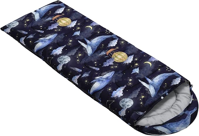 QOOMO Camping Sleeping Bags3 Season Warm &amp Cool WeatherLightweightWaterproof Sleeping Bags for Adults &amp KidsTravelingand OutdoorsCamping Gear Equipment