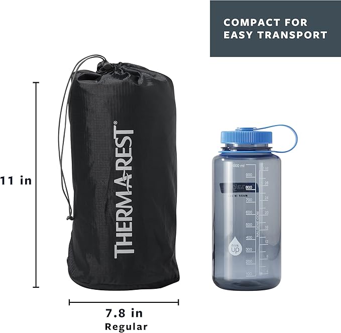 Therm-a-Rest Trail Scout Self-Inflating Camping and Backpacking Sleeping Pad Large - 77 x 25 Inches Winglock Valve Deep Forest