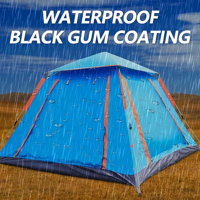 Camping Tent 2/3/4 Person Waterproof &amp Windproof Tents with Rain Fly and Carrying Bag Easy Setup Instant Family Travel Tent for Backpacking Hiking Camping