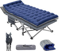 NAIZEA Folding Camping Cots for Adults Folding Cot with Mattress Camping Bed Camp Cot Portable Military Cot Double Layer Oxford Strong Heavy Duty Sleeping Cots with Carry Bag for Camp Office Use