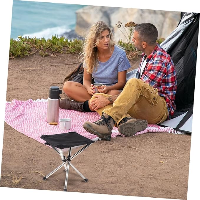 SUPVOX 1set Foldable Fishing Chair Lightweight Portable Camping Stool for Outdoor Activities for Hiking BBQ and Fishing Trips and Easy to Store