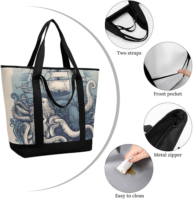 Insulated Shopping BagLarge Reusable Cooler Bags And Friends Printed Foldable Shopping BagTravel Waterproof Shoulder Bag