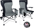 Ablazer 2 Pack Camping Chairs for Adults Portable Hunting Chair Supports 350lbs Oversized Heavy Duty Folding Chair for Camping Padded Seat Outdoor Lawn Folding Chair with Side Pockets
