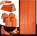 Emergency Sleeping Bag with Whistle Portable Emergency Survival Bag Lightweight Pocket Size Emergency Sleeping Bag Waterproof Thermal Bivy Sack for Camping Hiking