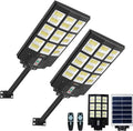 4200W Solar Street Lights Outdoor Motion Sensor Dusk to Dawn Solar Flood Lights Super Bright 7000K Security Lights IP66 Waterproof Solar Powered for Parking Lot Street Yard(2 Pack)