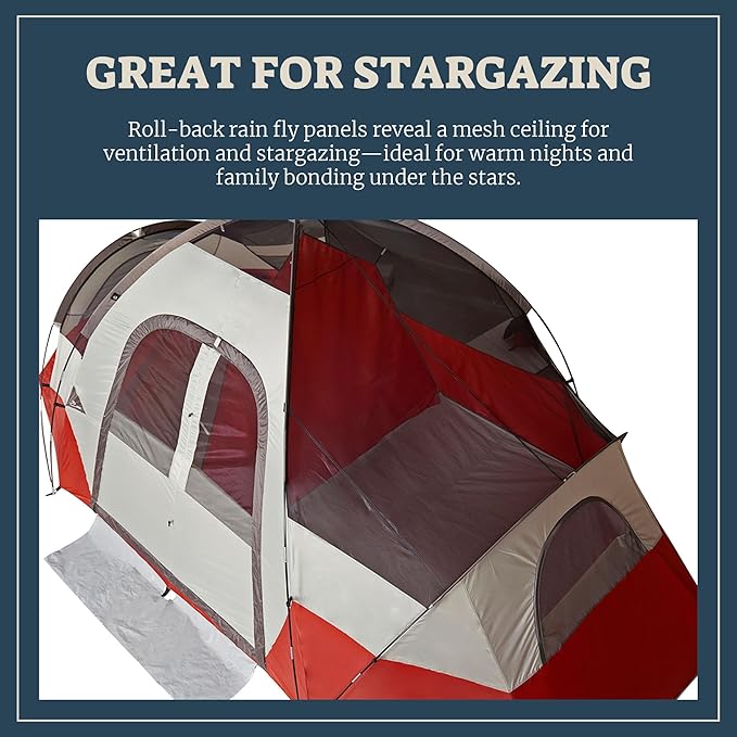 Wenzel Modified Dome Camping Tent for Car Camping Traveling Festivals and More