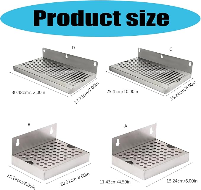 Sturdy Nonrust Steel Drip Tray for Wine Bottles Frying Pan Perfect for Cafes Restaurants and Household Accessory Tray