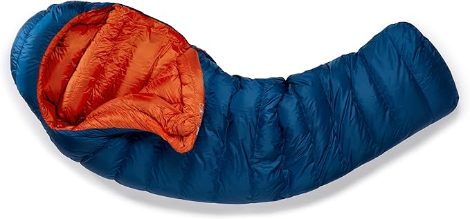 Rab Men's Ascent Down Sleeping Bag - Lightweight Warm Mummy Sleep Sack for Camping &amp Backpacking
