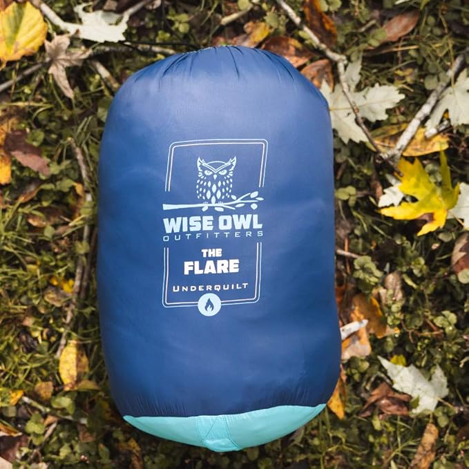 Wise Owl Outfitters Hammock Underquilt – Insulated Camping Quilt for Warm Sleeping – Fits Under Hammocks – Ultralight Water-Resistant &amp Packable