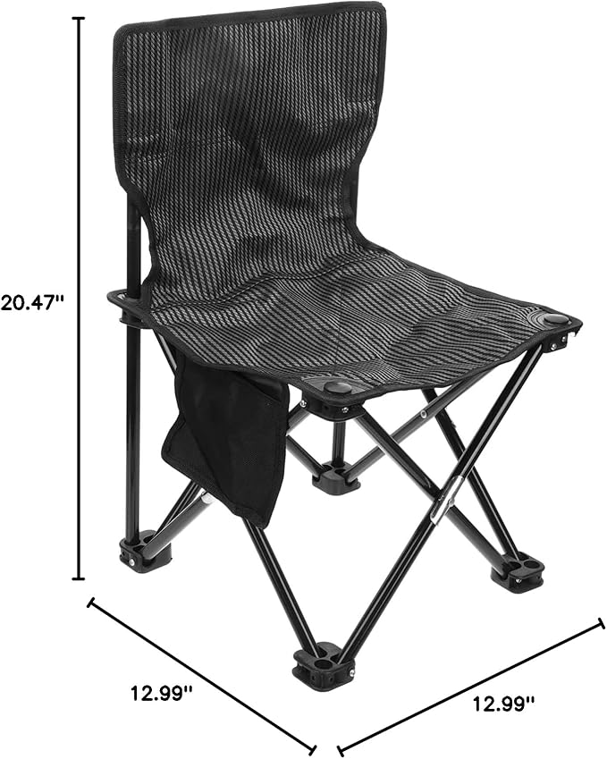 Collapsible Stool Oxford Fabric Portable Easy to Set up Perfect for Hiking BBQ Fishing