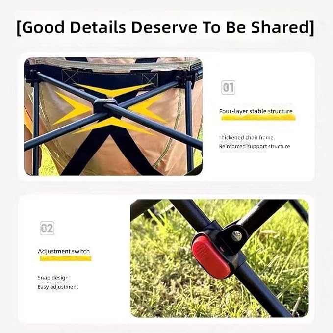 Camping Chair Portable Folding Camping Chair with Carry Bag Lightweight Durable Collapsible Design for Adults Outdoor Beach Picnic Travel Hiking Fishing