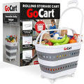 dbest Products Gocart Foldable Shopping Cart with Wheels - Collapsible Grocery Cart with Handles for Easy Storage - As Seen on Shark Tank - Portable Rolling Cart - 33 Height - Lightweight Design