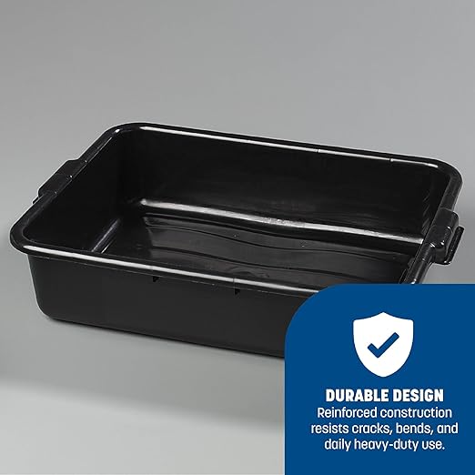 Carlisle FoodService Products 4401003 Comfort Curve Bus Box/Tote Box 5 Deep Black