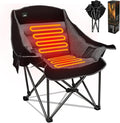 Northroad XL Heated Camping Chair Oversized Heated ChairsPortable Folding Heated Lawn Chair W/3 Control Levels for Outdoor Hiking Picnics Heavy-Duty 400-lbs Capacity (Battery NOT Included)