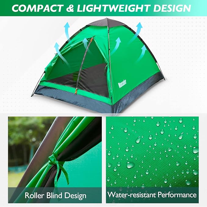 2 Person Camping Dome TentWaterproof Lightweight Portable Tents for Outdoor Camping Hiking Travel