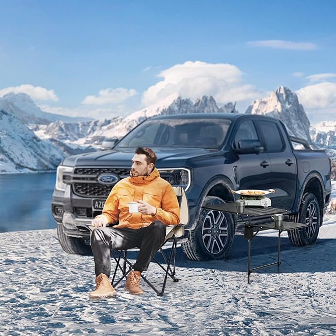 Nice C Tailgate Table Car Desk Aluminum Tailgate Table Car Camping Mounted Camping Tables Overlanding Gear Vehicle Tables Adjustable Height &amp Length Lightweight