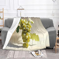 Green Grapes Soft Fleece Blanket 60 * 50 inch Soft Sofa Blanket Suitable for Sofa Camping Travel Night Cover Blanket