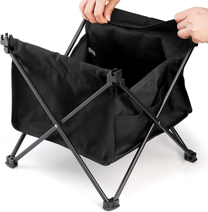 SOUJOY Folding Camping Table with Storage Bag Small Beach Side Table Portable Collapsible Aluminum Picnic Tent Side Table for Outdoor Cooking BBQ Hiking Boat Travel