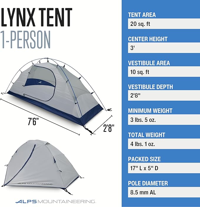 ALPS Mountaineering Backpacking-Tents Lynx 1